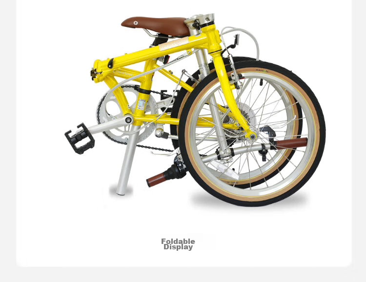 DAHON 20-inch D7 Speed Folding Bicycle Unisex Student British Retro Bike HAC071 Olive Green 14