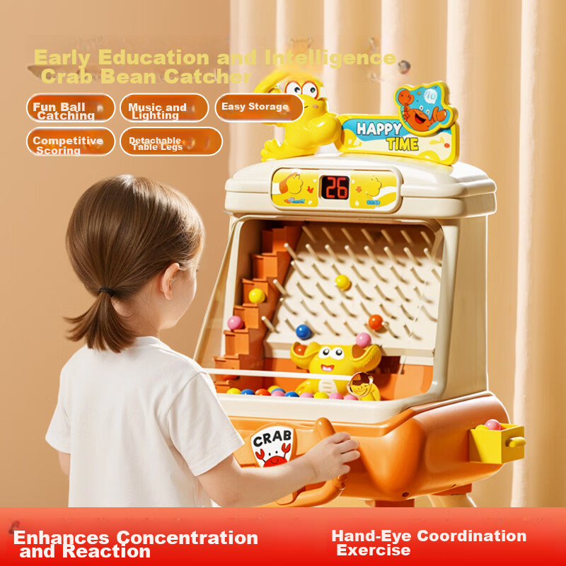 Osage Kids Toy Crab Bean Catching Game Machine 3-6 Years Educational Desktop Toy Boys Birthday Gift