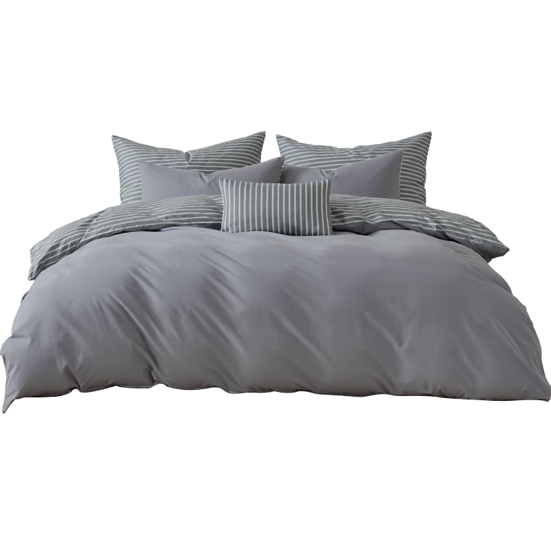 Mercury Home Textiles 100% Cotton Breathable Washed Cotton A-Class Duvet Cover Single Bedding for Student Dormitory 150x210cm