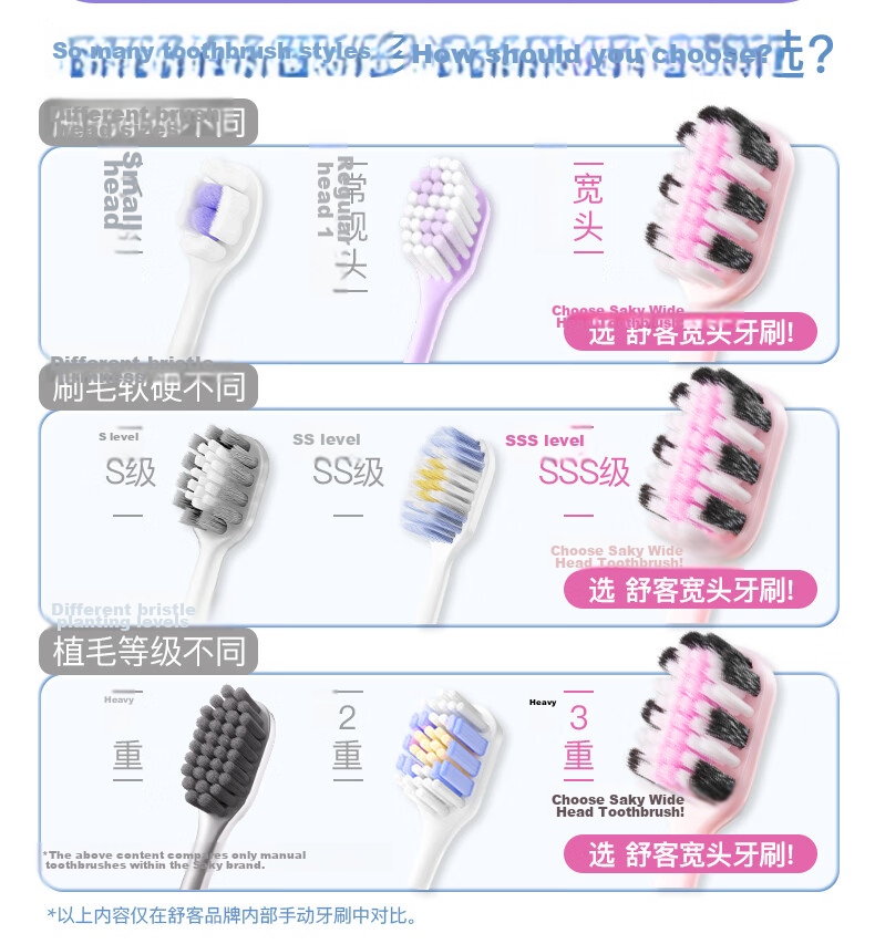Shuke 46-Hole Wide-Head Soft Bristle Toothbrush, 4-Pack, Sensitive Gum Protection, Double Spiral Brushing, Deep Cleaning, Adult Toothbrush, Random Old Or New 4