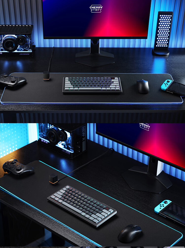 CHERRY K63W PRO Low Profile UWB Wireless Dual Mode Mechanical Keyboard RGB Backlit Business Office Slim Portable Gasket Structure 77-Key Gaming Wired Keyboard 13