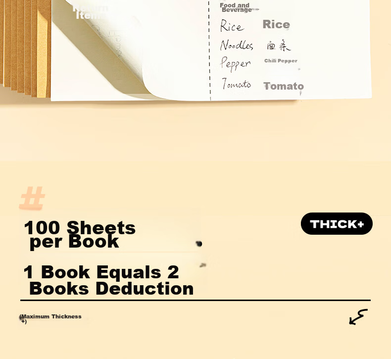 M&G A4 Draft Notebook, Middle School And Graduate Student Blank Calculation Notebook, Exam Thickened Scratch Paper Notebook, White Paper, 5 Books GA4561 for Junior High And High School 4
