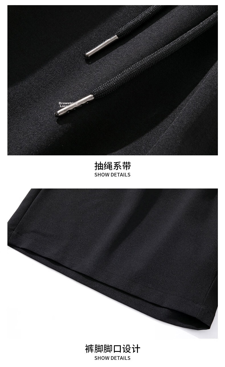 JEEP SPIRIT Men's Summer New Lightweight Ice Feel Loose Breathable Straight Cut Casual Sports Mid-Length Shorts 29