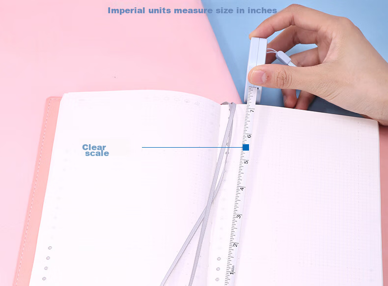 Deli Mini Leather Tape Measure, 1.5 Meter Measuring Tape for Body Circumference And Height, Portable Mini Leather Ruler with Auto-Stop Function, Green, 79650 9