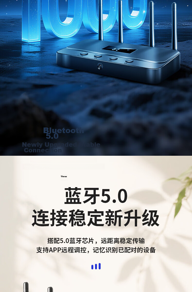 SAST U3 Wireless Wall-Mounted Speaker (with Transmitter) 3