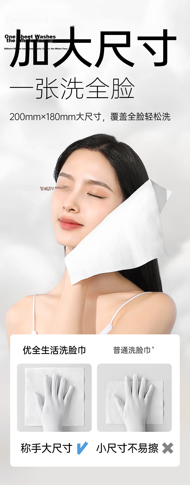Youquanshenghuo 100% Pure Cotton Facial Cleansing Wipes, 220 Sheets, Disposable Soft Cotton Towels, Face Cleaning Wipes, Wall-Mounted And Pull-Out Desig 5