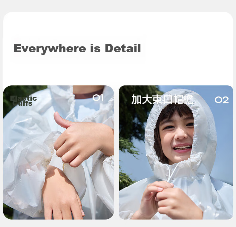 Kocotree KK Tree Kids Disposable Thickened Compressed Portable Raincoat Long School Anti-Storm Adult Version 20