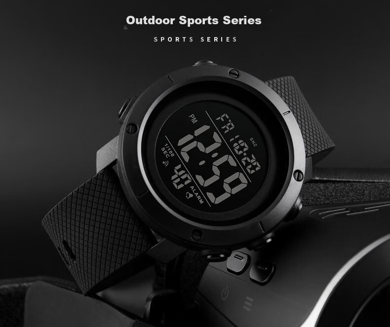 COJR Men's Sports Watch Running Outdoor Military Training Electronic Waterproof for High School Students Enlistment 2