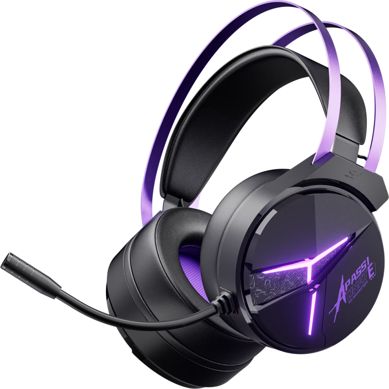 Taidu THS319PRO Jidian 2.4G Wireless Bluetooth Wired, 7.1 Virtual Sound Effects, Quad-Mode Over-Ear Computer Headphones, for PUBG Delta Operation, Long Mic Model Black And Purple