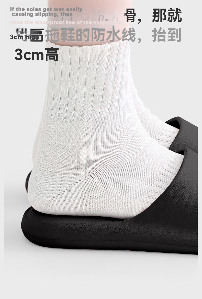 Sanli Non-Slip Slippers for Home And Bathroom, Quiet Indoor/outdoor Women's Soft Cushioned Men's Sandals New Style Gray 42-43 12