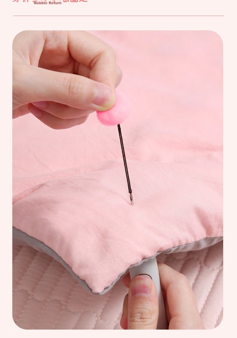 Bingyou Safety No-Pin Three-Color 24-Pack Quilt Fasteners Soft Clips Invisible No-Pin Duvet Cover Sheet Fixers 4