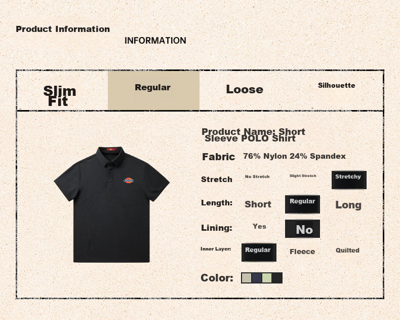 Dickies Men's Short Sleeve Breathable Summer Polo Shirt Quick-Dry Ice Silk Casual Sports Top 3