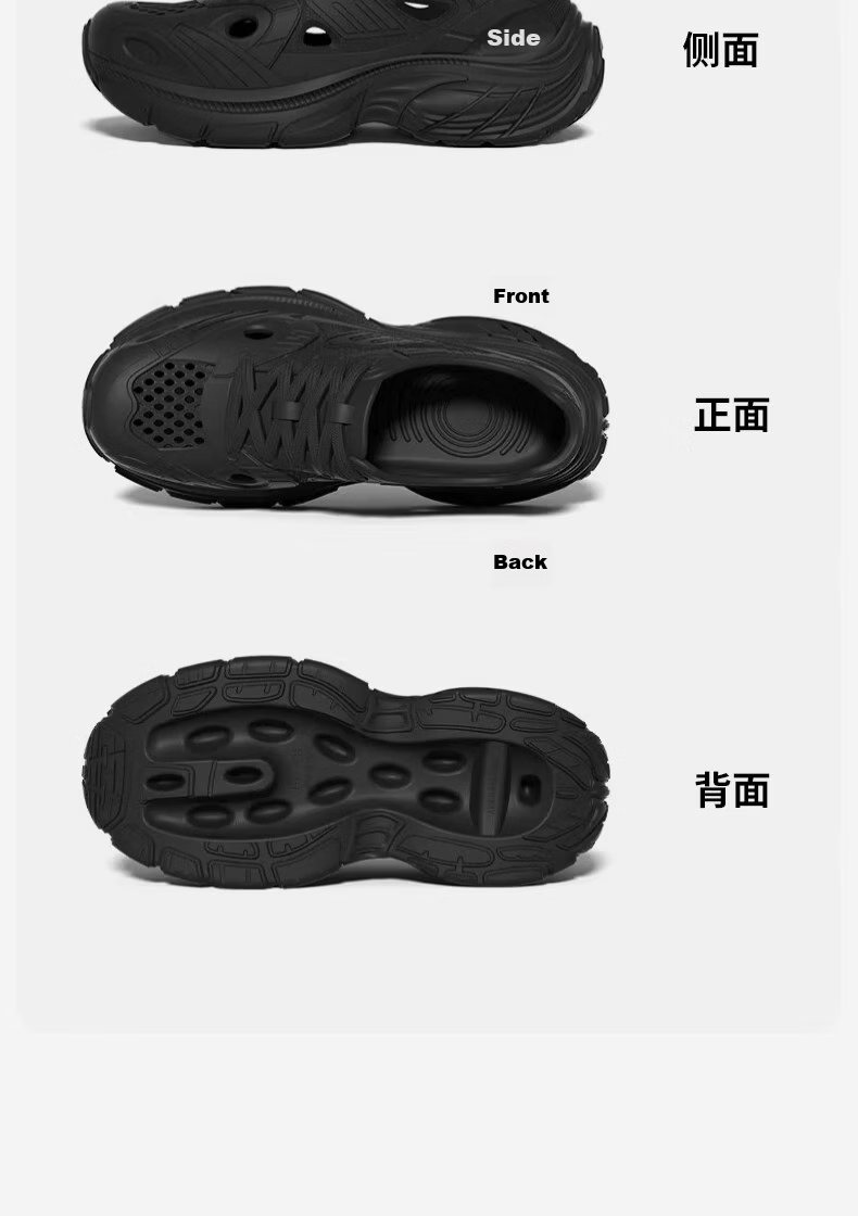 CXOCSI Men's Summer Outdoor EVA Thick-Soled Breathable Beach Clogs with Hole Design, Women's Sandals, Size 44-45 9