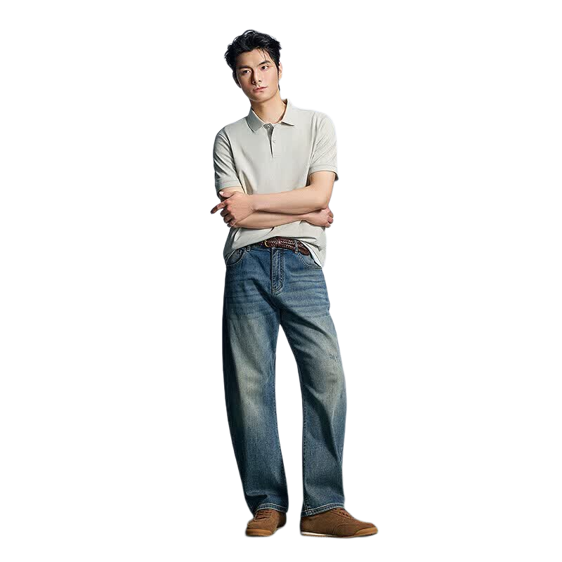 HLA Heilan Home Men's Short Sleeve Polo Shirt 26 Yixin Jiwai Series Cooling Short Sleeve Summer Men