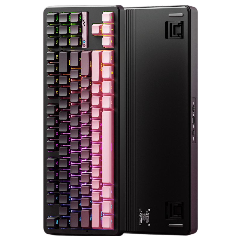 EWEADN X87v2/Ultra Wireless Custom Mechanical Keyboard Wired Bluetooth Tri-Mode Gaming Gasket Structure 87-Key Hot-Swappable for Gaming, Office, And Laptop Peripherals