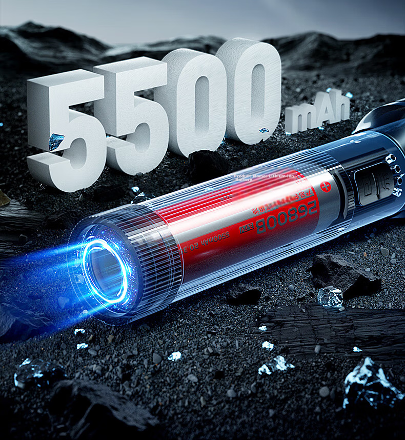 WARSUN WD300 High-Power Flashlight Zoomable Long-Range Laser Super Bright Rechargeable Portable Outdoor Emergency Lighting 4