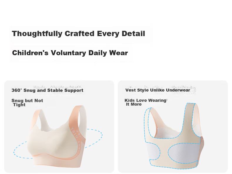 MiiOW Adolescent Shaping Underwear Girls Teen Vest Sports Bra for Middle and High School Students 41
