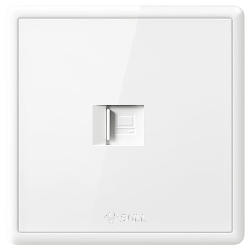 BULL Switch Socket G36 Series Single-Port Computer Cable Type Category Six Socket G36T102A White Concealed Installatio
