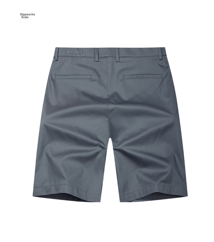 Dance with Wolves [With Mulberry Silk] Casual Commuter Stretch Lightweight Breathable Men's Casual Shorts 129 Haze Blue 38 18