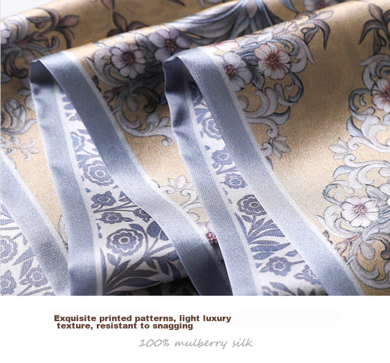 Hangsilu Silk Scarf for Women, Narrow Shawl, Mulberry Silk, Chinese Style, Birthday Gift, Holiday Present for Mom, Best Friend, Elders 15