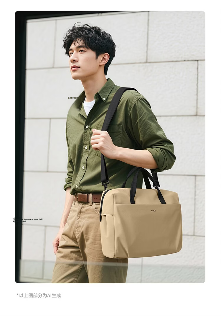 GOLF Business Briefcase Men's Large Capacity 15.6/16 Inch Laptop Bag Lightweight Casual Office Bag 21