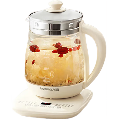 Joyoung 0 Glue Health Pot 1.5L Tea Maker Glass Flower Tea Kettle 316 Stainless Steel Electric Kettle WY301