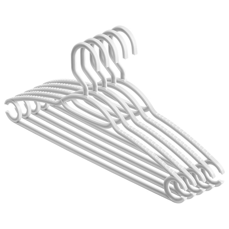 Jiabangshu Non-Marking Non-Slip Hangers for Dormitory Balcony Wardrobe, 10-Pack Clothes Drying Hangers