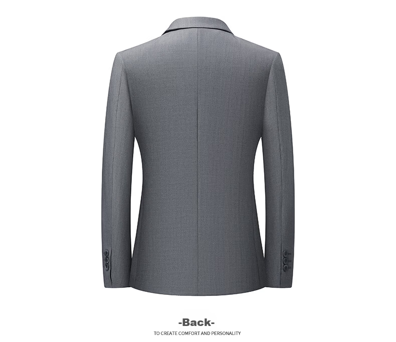 SHANSHAN Men's Spring Casual Simple Versatile Business Fashion Suit Jacket Professional Commuter Blazer Single-Breasted 23