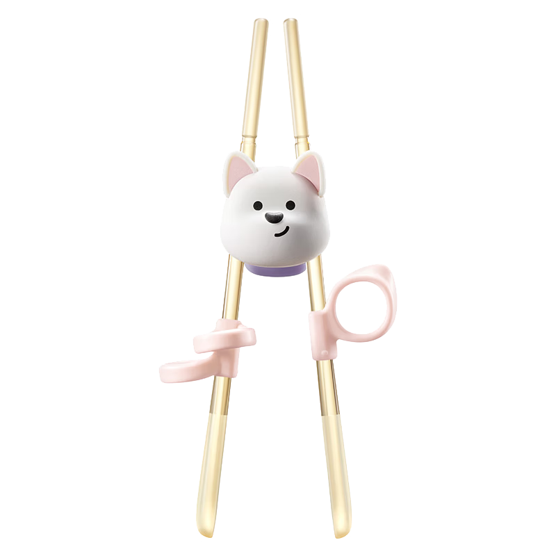 Babycare Children's Training Chopsticks PPSU Material Baby Helper Chopsticks - Highland Opal Pink Lunch Box