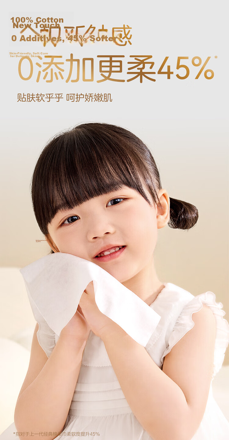 PurCotton Ultra Soft Cotton Face Towels, Extra Large and Thick, Pure Cotton, Dual Use for Dry and Wet, 80 Sheets*1 Pack 5
