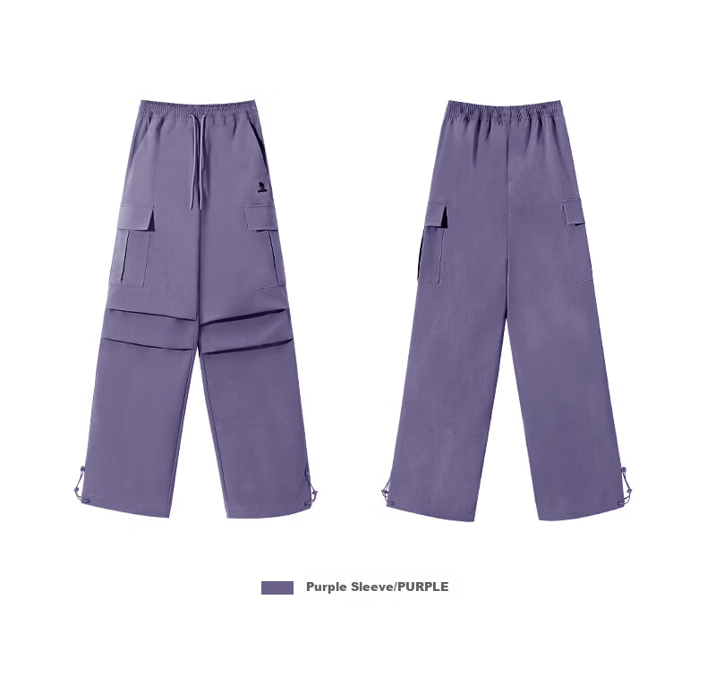 CAMEL Women's Straight-Leg Woven Workwear Waterproof Cargo Pants C24CA6L6619A Wushan Gray L 10