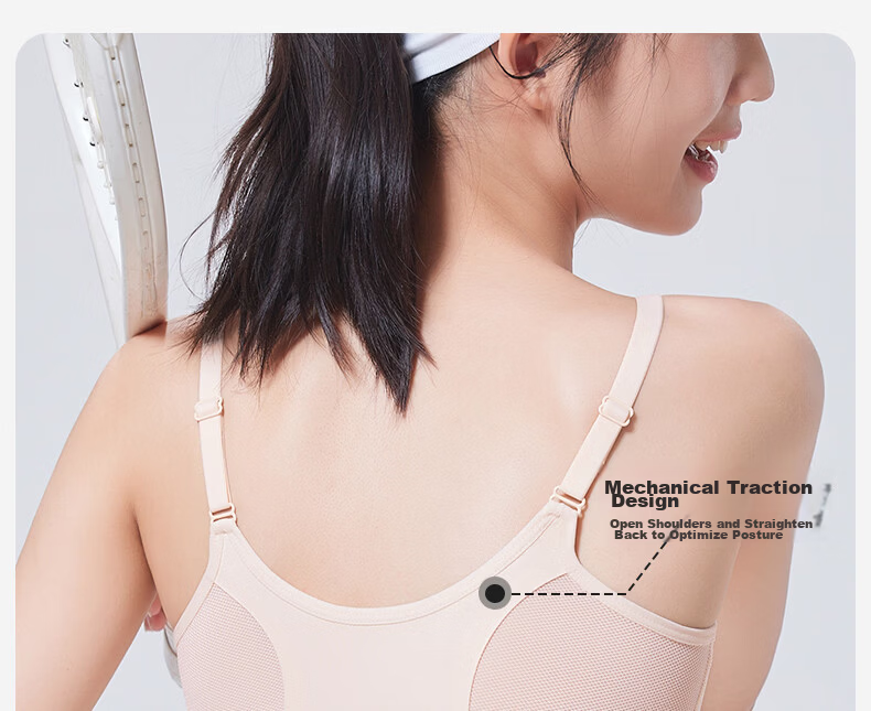 Miiow Teen Girls Seamless Sports Bra Shockproof Back Beauty Bra for Ages 12-18 17