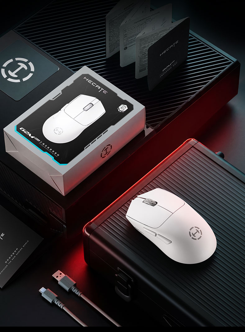 EDIFIER HECATE G2M PRO Wireless Wired Bluetooth Tri-Mode Gaming Office Mouse Dual Micro Switch Low Latency Lightweight Long Battery Life Blue 32