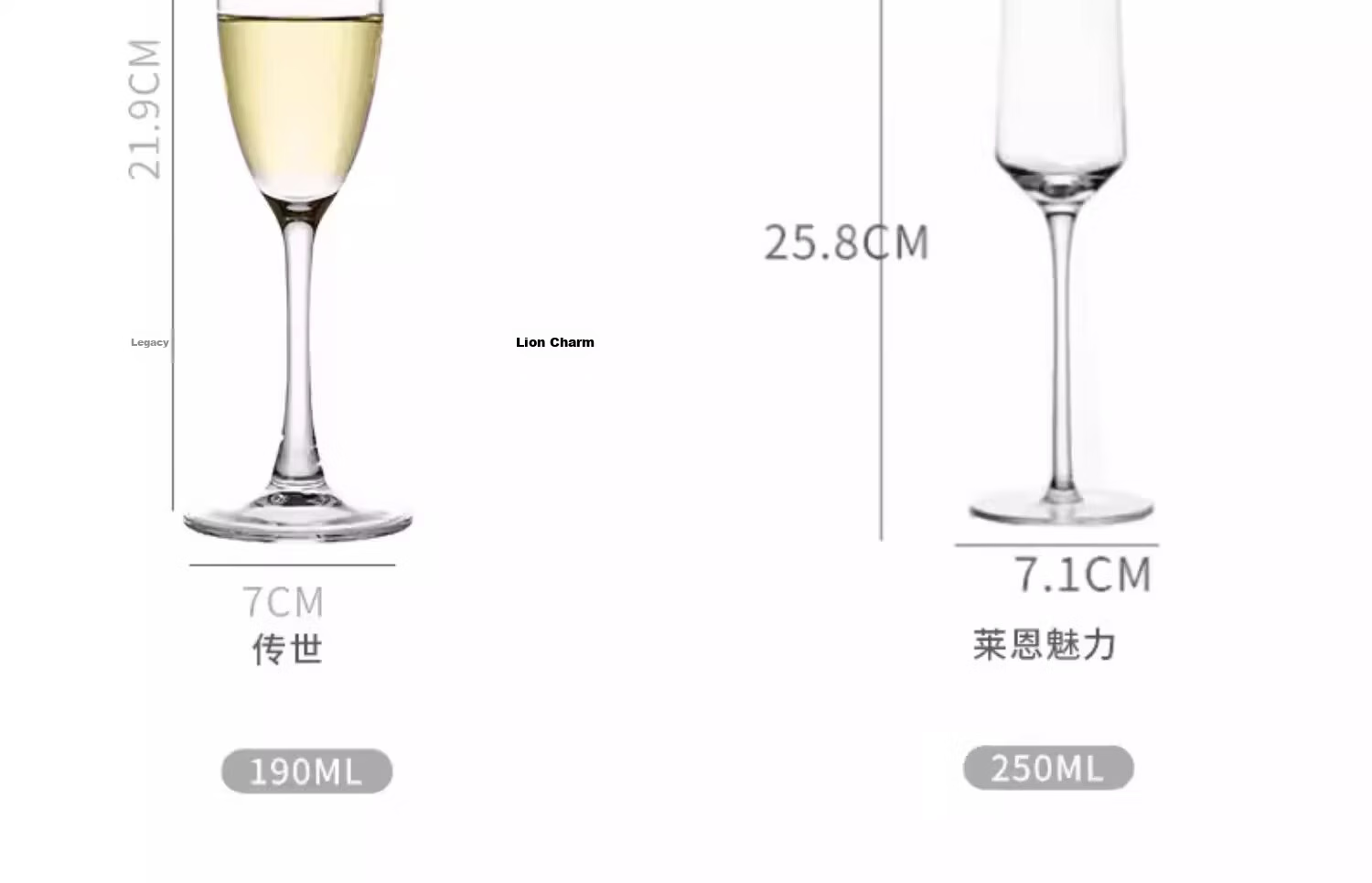 Eight Thousand Lines Champagne Glasses Set - White Wine, Red Wine, Cocktail, Sparkling Glasses Portable High-Quality Pair 10