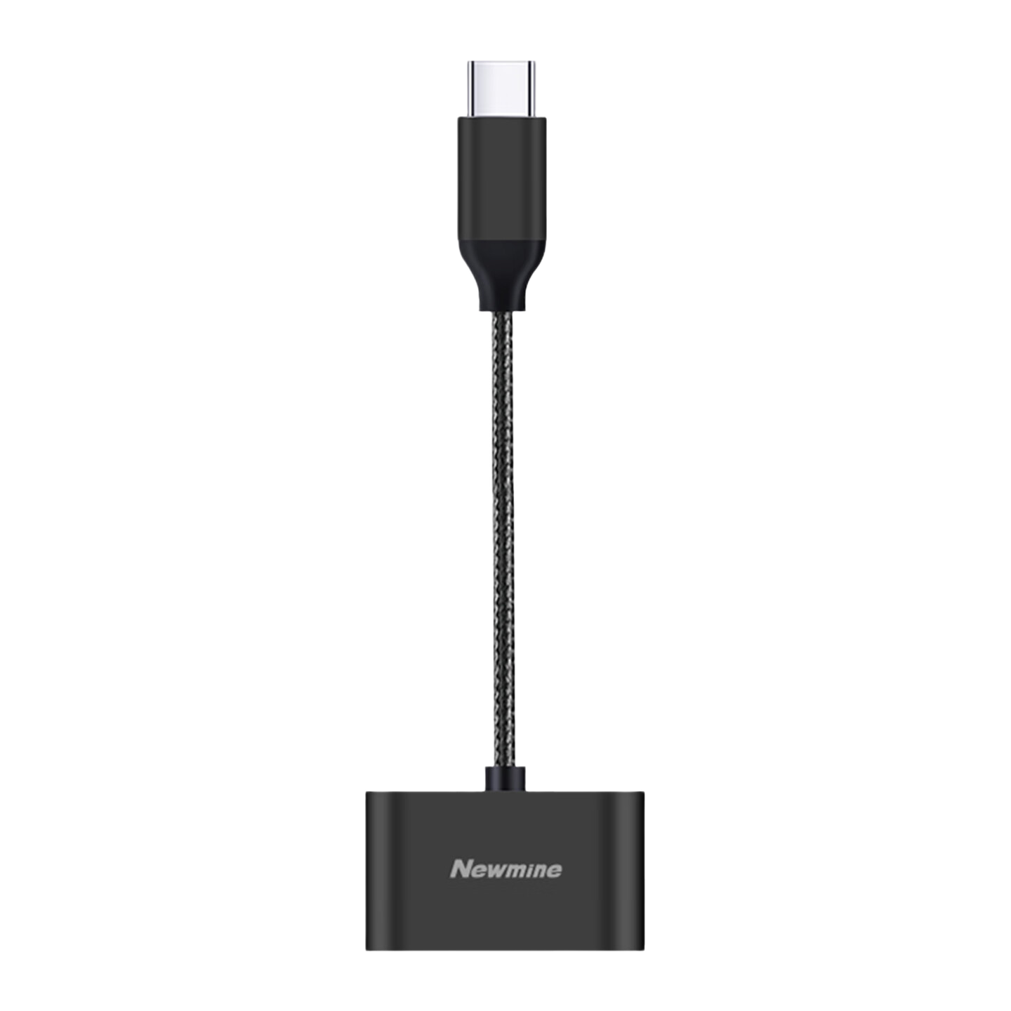 Newmine Type-C Audio and Charging Adapter 2-in-1 for Type-C Phones and Tablets [Type-C to Dual Type-C Ports] 60W Version