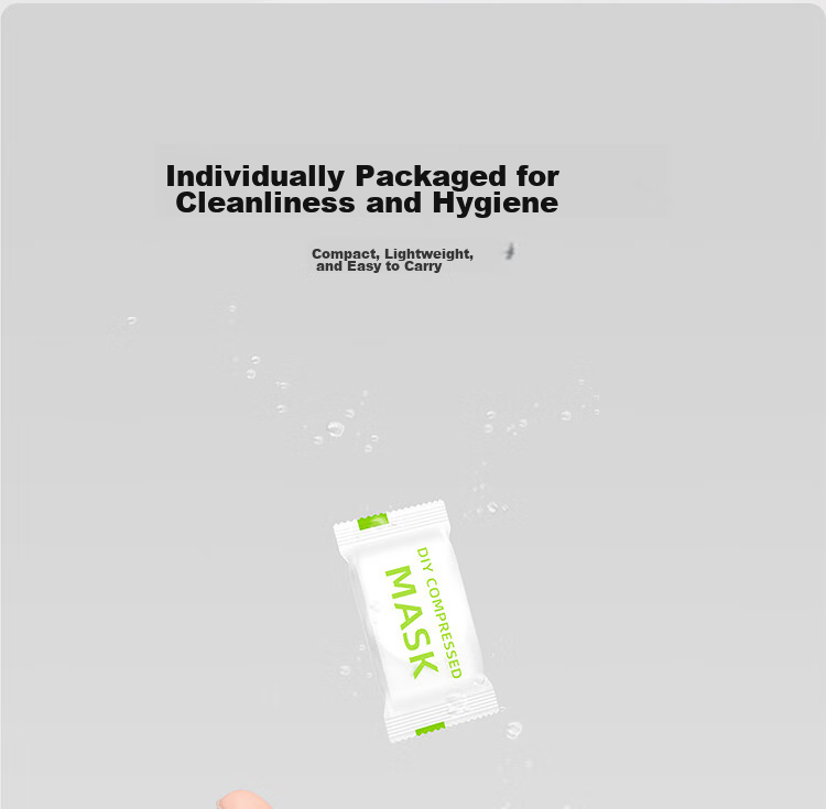 CARLI BYBEL Compressed Silk Facial Mask Sheets Disposable Dry Mask Paper for Hydrating and Moisturizing Ultra-Thin Water-Locking Facial Mask Sheets 9