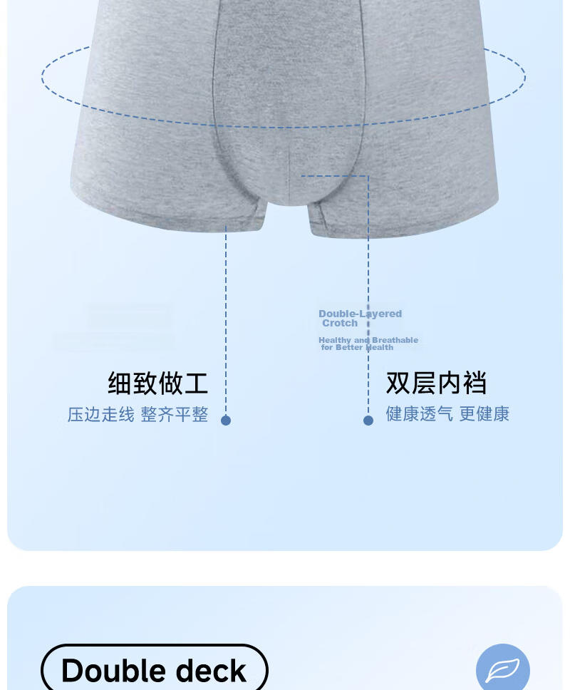 Qihaiqiu Disposable Men's Boxer Briefs Sterilized Travel Supplies Male Four-Legged Large Size Daily Disposable Wash-Free Shorts 4 Pieces 2XL 7