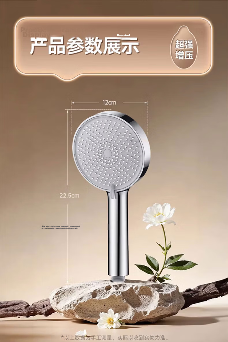 X-GRKE Seiko Pressurized Shower Head Set with Hose, 5-Mode Adjustable High-Pressure Bathroom Shower Sprayer 21