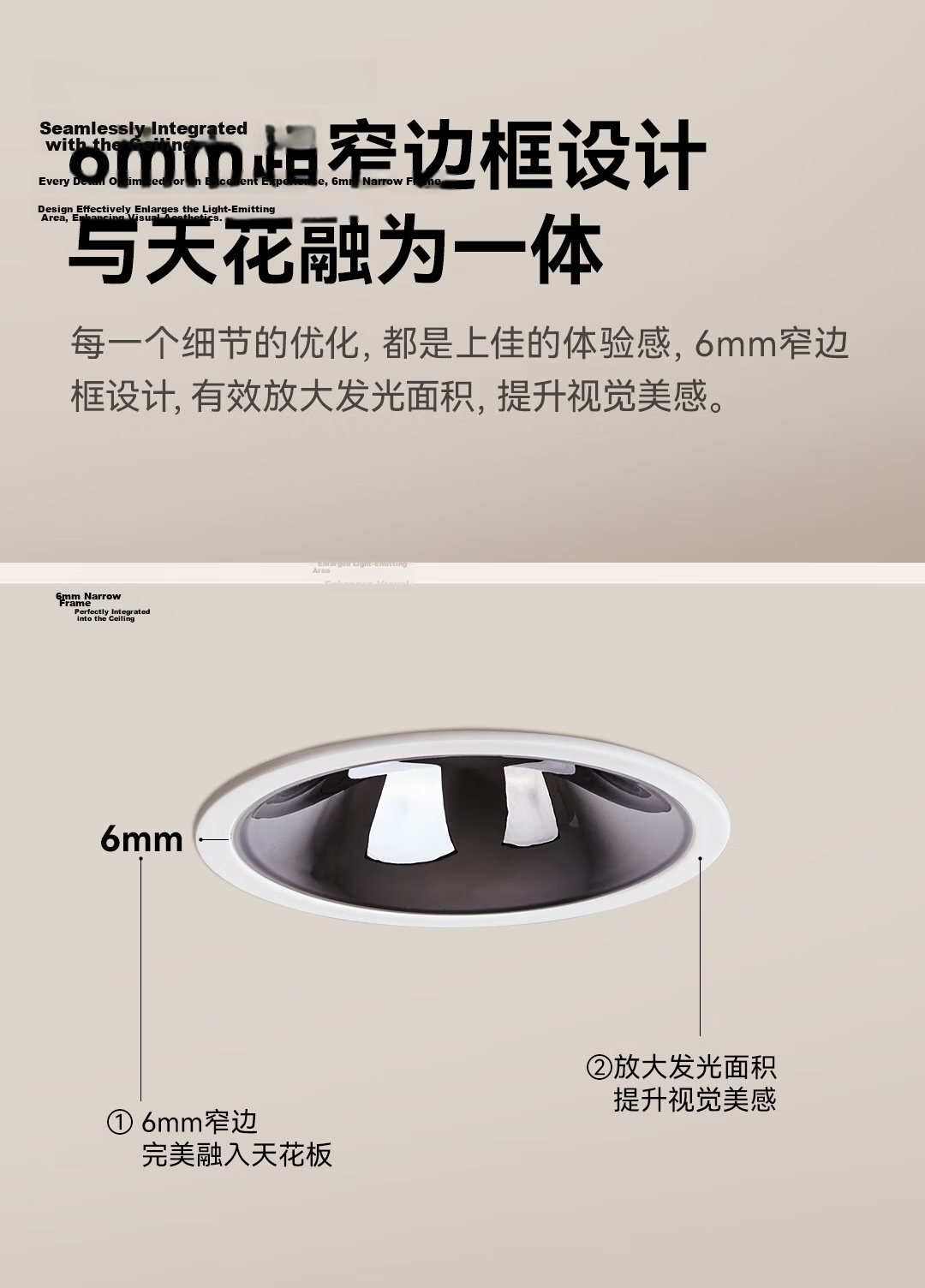 Yilai Smart LED Downlight M3 2.0 Full Spectrum LED Ceiling Recessed Corridor Spot Light 15
