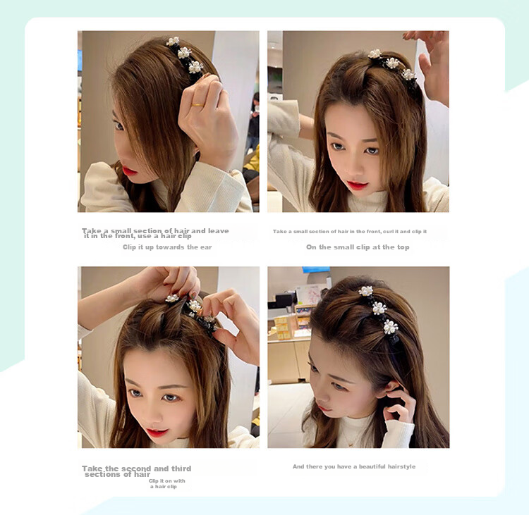CHIMERA 2 Pieces Bangs Side Clips, Korean Internet Celebrity Barrettes, Duck Bill Clips for Women, Hairpins, Mid-Autumn Festival Gift 21