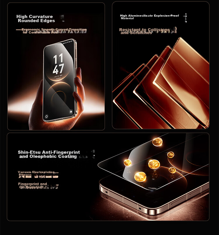 Baseus [AR Anti-Reflective] Tempered Glass Screen Protector for Huawei Mate80/80Pro Full Coverage HD Anti-Fingerprint Protective Film with Dust-Free Installation Kit 4