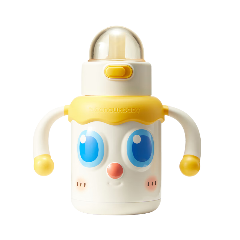 Huang Chong Infant Thermos Cup for Babies Over 6 Months, Easy-Sip Straw, Anti-Choke Training Drinking Cup 260ml