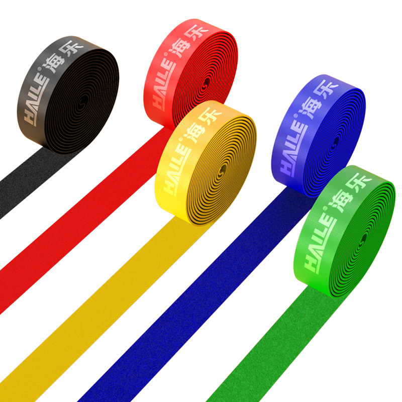 HAILE Magic Hook and Loop Cable Ties, 5 Colors, 1.2cm Wide, 1 Meter Each, Total 5 Meters, Model ZD-5-1M, Pack of 5 Rolls