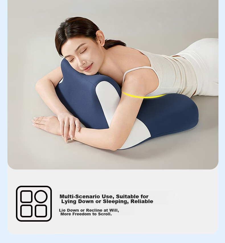 MINISO Multifunctional Memory Foam Pillow Core for Bed Prone Sleeping, Prone Pillow, Support Pillow, Phone-Use Pillow 5