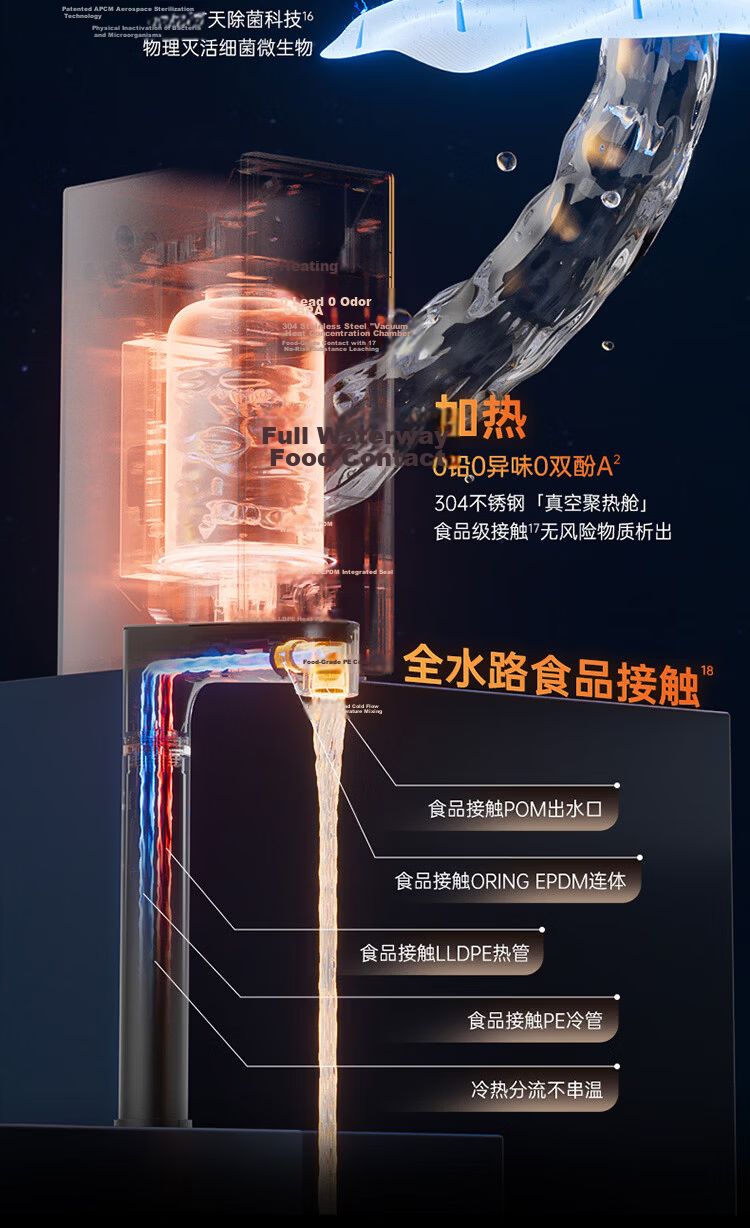 Angel Yulong Ultra True Boiling Water Purifier 1000G Under-Sink Household Heating Direct Drinking Machine 2000G Warm Water Flow J3661-ROC126H Model 10