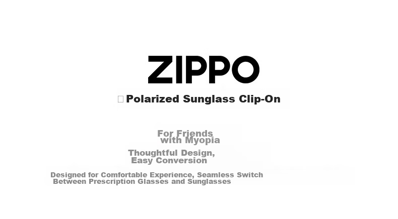 ZIPPO US Myopia Polarized Night Vision Clip-On Glasses for Driving Anti-Glare Portable Flip-Up Unisex 06-27 5