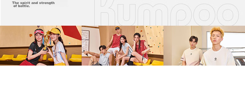 KUMPOO 26th Anniversary New Badminton Shirt Short Sleeve Loose Fit Fashionable Versatile K261W-1729 Pink L 23