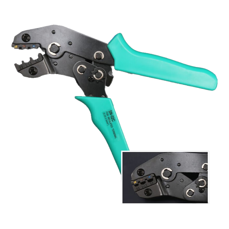 ELECALL Cold-Pressed Ratchet Insulated Terminal Crimping Pliers Multifunctional Terminal Pliers SN-02C for Home And Industrial Use, Labor-Saving