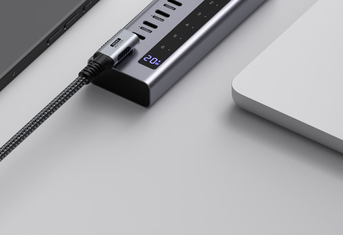 Hagibis All-C Port Expansion Dock, Type-C Hub, USB Splitter, HUB Converter, PD Fast Charging, Independent Power Supply Adapter, Suitable for Apple Computers And Mac Laptops 11