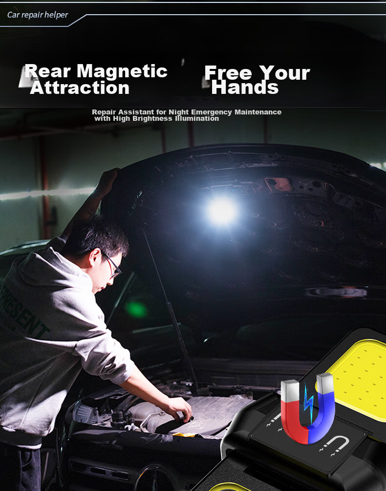 SupFire MX17 High-Intensity Flashlight, Multifunctional Magnetic Keychain Rechargeable Work Light, Auto Repair Light, Mini Spotlight 7